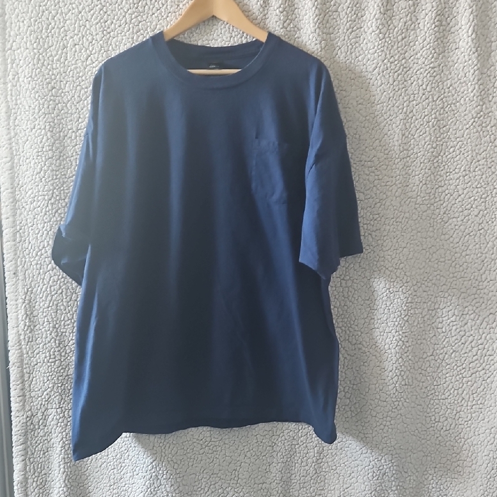 .Hanes Blue Short Sleeve Tee Relaxed Fit